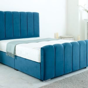 Sorento Panel Divan Bed – Luxe Velvet Platform Bed