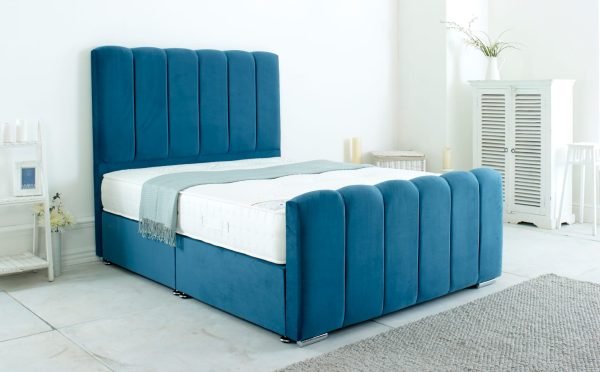 Sorento Panel Divan Bed – Luxe Velvet Platform Bed