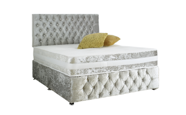 Crushed Velvet Divan Bed